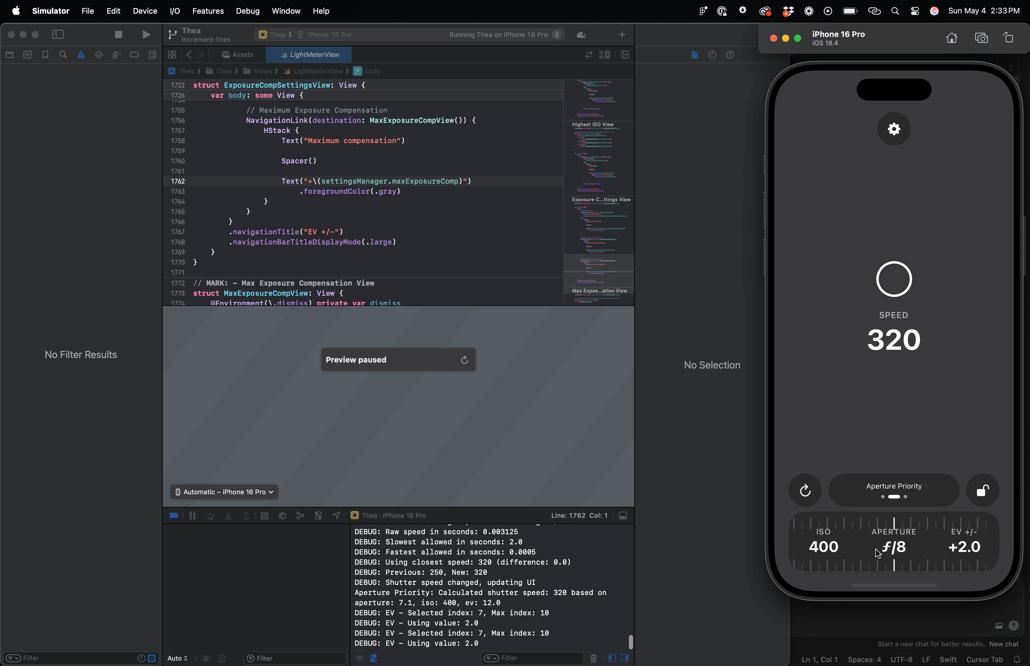 Building Thea — A Beautiful, Native Light Meter for Photographers