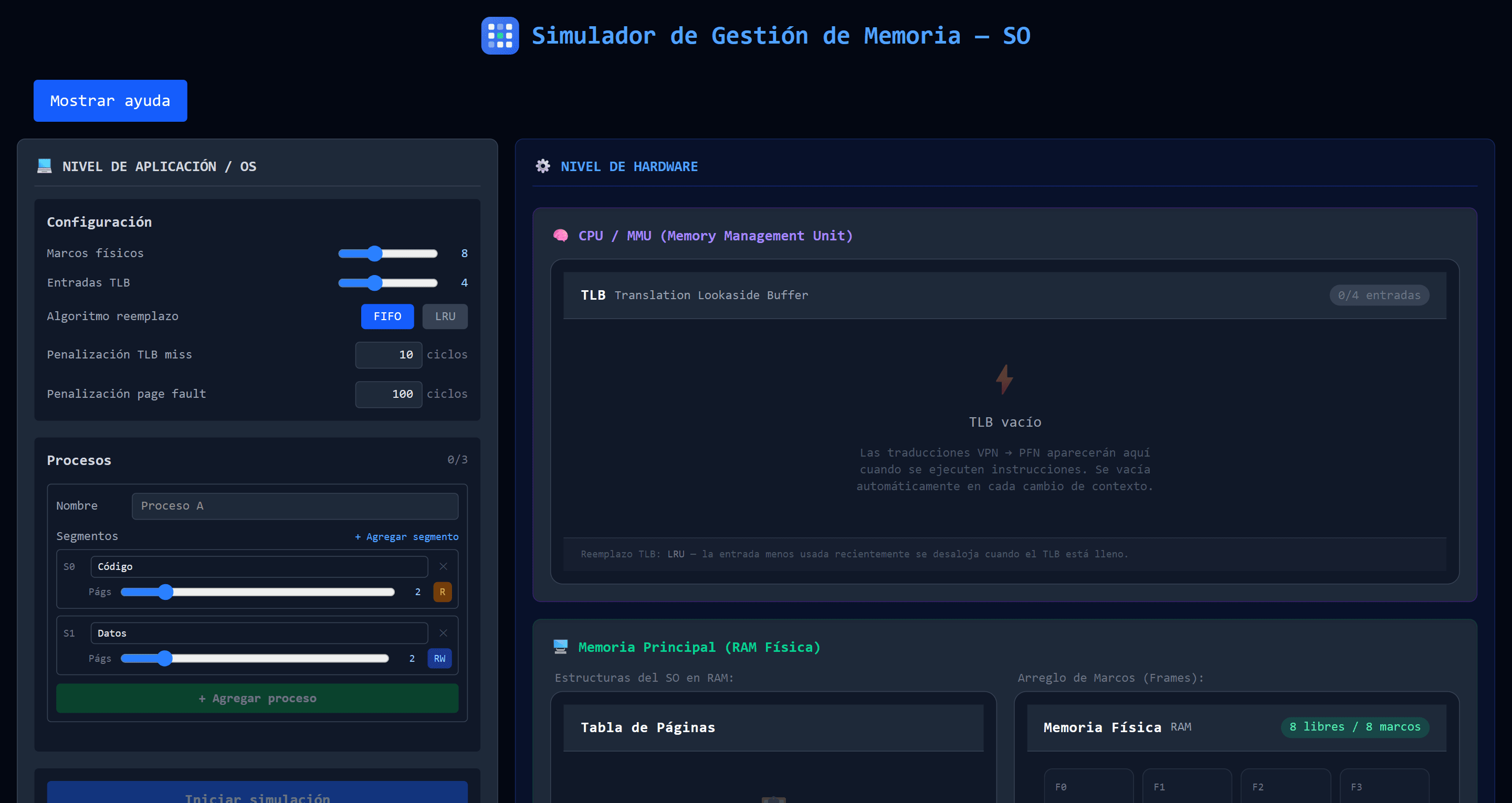 Memory Management Simulator - Image 1
